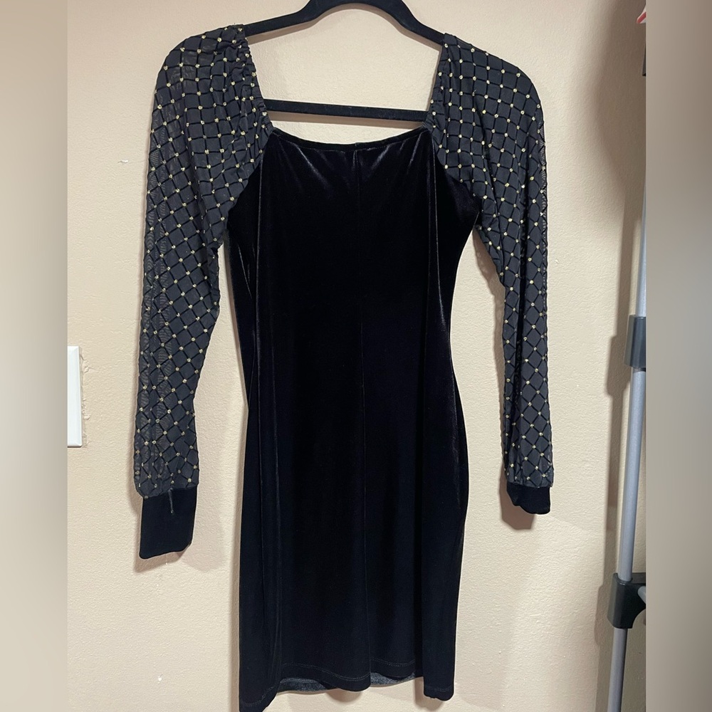A beautiful  Lily Rose black dress ,I only wore once for wedding - Picture 2 of 6